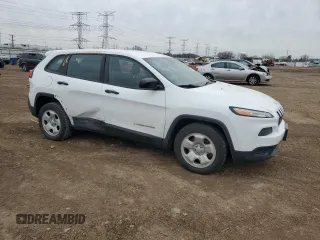 2016 Jeep Cherokee Sport with VIN 1C4PJLAB9GW230320, listed as a Copart auction lot 51878395 with 110,357 mi miles and Salvage Title. Bid and sale history available at DreamBid. Image 4.