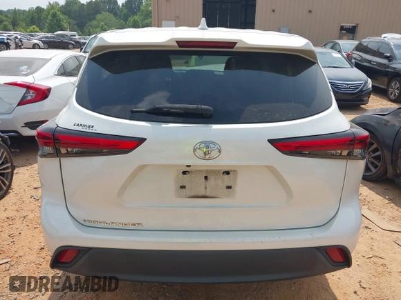 2020 Toyota Highlander L with VIN 5TDCZRAH2LS508743, listed as a IAAI auction lot 42430088 with 191,148 mi miles and . Bid and sale history available at DreamBid. Image 16.
