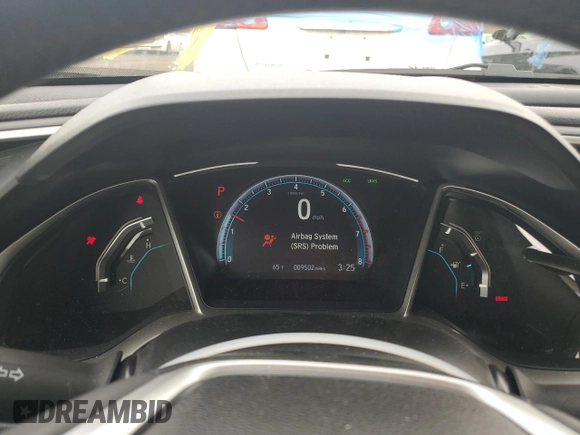 2019 Honda Civic EX z VIN 19XFC1F34KE216999, wystawiony jako Copart lot #51427335 z przebiegiem 9 502 mil mil oraz Szkoda całkowita • Salvage title. Historia ofert i sprzedaży dostępna na DreamBid. Obrazek 9.