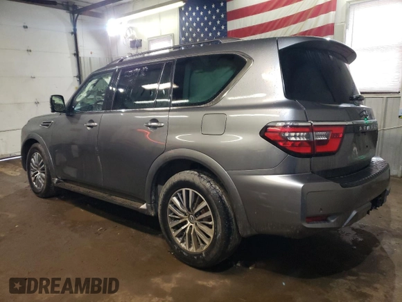 2023 Nissan Armada SL with VIN JN8AY2BD9P9693086, listed as a Copart auction lot 52119795 with 46,439 mi miles and Clean Title. Bid and sale history available at carsss.com. Image 2.