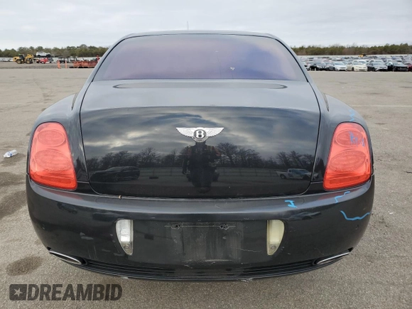 2007 Bentley Flying Spur with VIN SCBBR93W778040920, listed as a Copart auction lot 48711225 with 100,528 mi miles and Salvage title. Bid and sale history available at DreamBid. Image 6.