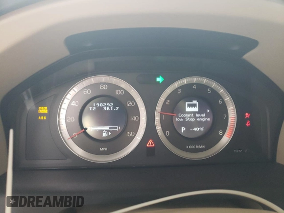 2009 Volvo XC70 3.2L z VIN YV4BZ982191062150, wystawiony jako Copart lot #47611115 z przebiegiem 190 292 mil mil oraz Szkoda całkowita • Salvage title. Historia ofert i sprzedaży dostępna na DreamBid. Obrazek 9.