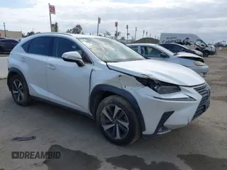 2021 Lexus NX with VIN JTJGARBZ3M2201104, listed as a IAAI auction lot 41086019 with 73,505 mi miles. Bid and sale history available at carsss.com. Image 1.