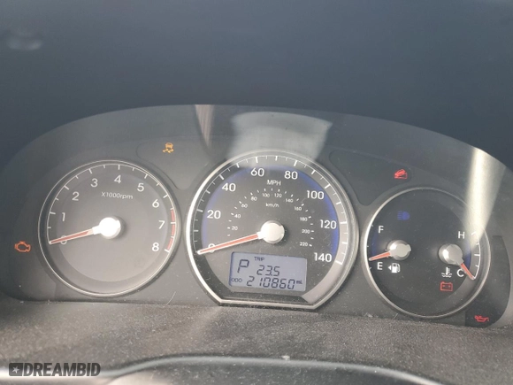 2012 Hyundai Santa Fe GLS with VIN 5XYZG3AB6CG102504, listed as a Copart auction lot 51894895 with 210,860 mi miles and Salvage Title. Bid and sale history available at carsss.com. Image 9.