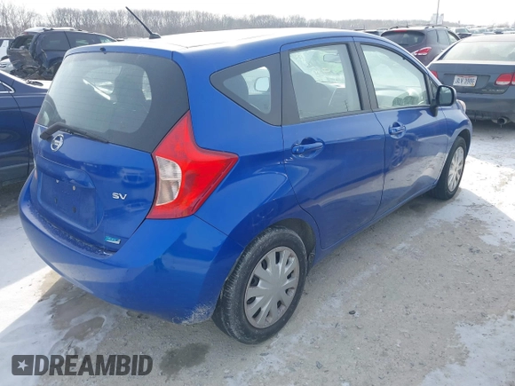 2014 Nissan Note S with VIN 3N1CE2CP8EL389695, listed as a IAAI auction lot 41377270 with 141,611 mi miles and . Bid and sale history available at DreamBid. Image 4.