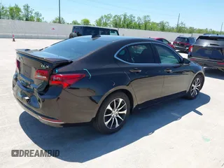 2015 Acura TLX Tech with VIN 19UUB1F54FA027274, listed as a IAAI auction lot 41977673 with 169,691 mi miles. Bid and sale history available at carsss.com. Image 4.