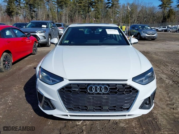 2020 Audi A4 Sedan Premium with VIN WAUDNAF40LN012155, listed as a IAAI auction lot 41665494 with NaN miles. Bid and sale history available at carsss.com. Image 12.