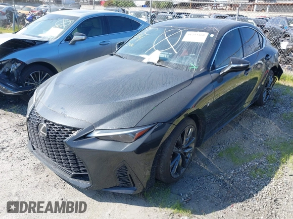 2023 Lexus IS with VIN JTHGZ1B26P5070980, listed as a IAAI auction lot 41253468 with 14,863 mi miles. Bid and sale history available at carsss.com. Image 23.