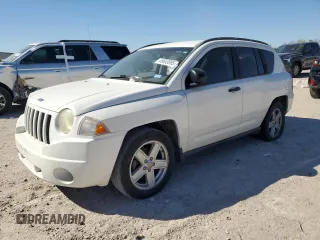 2007 Jeep Compass Sport with VIN 1J8FF47W07D120709, listed as a Copart auction lot 49653095 with 172,538 mi miles and Salvage Title. Bid and sale history available at carsss.com. Image 1.