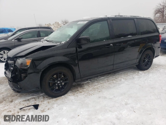 2020 Dodge Grand Caravan GT with VIN 2C4RDGEG5LR186039, listed as a Copart auction lot 43476965 with 98,341 mi miles and Salvage Title. Bid and sale history available at DreamBid. Image 1.