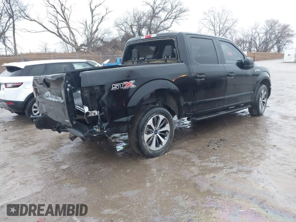 2019 Ford F-150 XL with VIN 1FTEW1CPXKKD88784, listed as a IAAI auction lot 41229831 with 83,384 mi miles and . Bid and sale history available at carsss.com. Image 4.