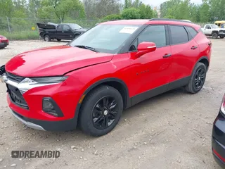2020 Chevrolet Blazer LT with VIN 3GNKBCR45LS662204, listed as a IAAI auction lot 42458323 with 83,502 mi miles and . Bid and sale history available at DreamBid. Image 2.