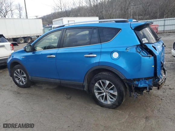 2017 Toyota RAV4 Hybrid XLE with VIN JTMRJREV1HD078840, listed as a Copart auction lot 46662445 with 102,115 mi miles and Salvage Title. Bid and sale history available at carsss.com. Image 2.