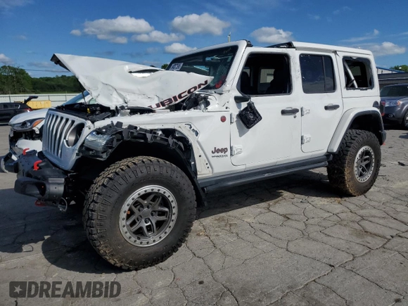 2020 Jeep Wrangler Unlimited Rubicon с VIN 1C4HJXFG4LW239307, выставлен на аукционе Copart как лот 54037595 с пробегом 19 850 миль миль и Списание • Salvage title. История ставок и продаж доступна на DreamBid. Изображение 1.