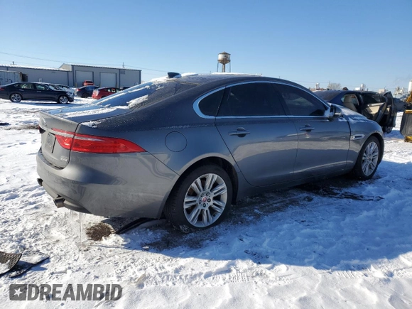 2018 Jaguar XF with VIN SAJBJ4EV6JCY56096, listed as a Copart auction lot 86593884 with 56,896 mi miles and Salvage Title. Bid and sale history available at DreamBid. Image 3.