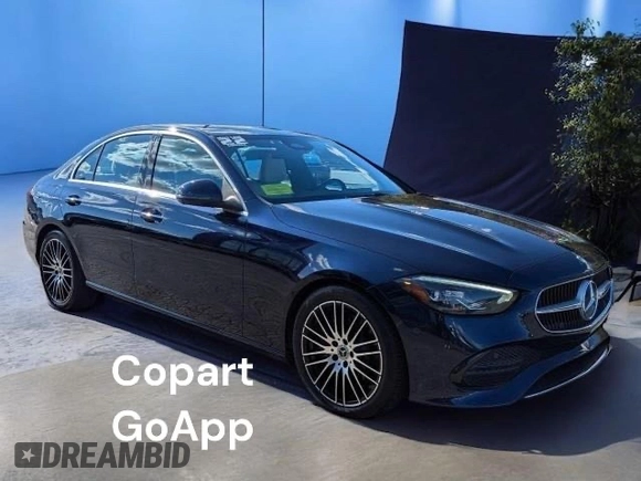 2022 Mercedes-Benz C 300 with VIN W1KAF4HB8NR047902, listed as a Copart auction lot 47275375 with 57,538 mi miles and Clean Title. Bid and sale history available at DreamBid. Image 1.