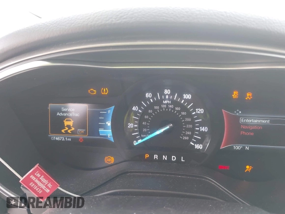 2020 Ford Fusion SE with VIN 3FA6P0HD8LR197796, listed as a IAAI auction lot 42474009 with 74,673 mi miles and . Bid and sale history available at DreamBid. Image 7.
