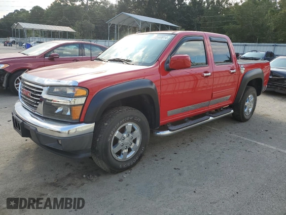 2011 GMC Canyon SLT with VIN 1GTH6NFE5B8130457, listed as a Copart auction lot 72559914 with 0 mi miles and Salvage Title. Bid and sale history available at carsss.com. Image 1.