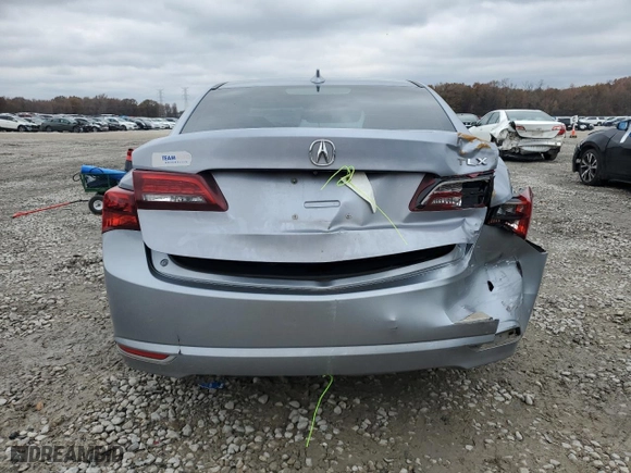 2015 Acura TLX with VIN 19UUB1F33FA017723, listed as a Copart auction lot 84424824 with 131,235 mi miles and Salvage Title. Bid and sale history available at carsss.com. Image 6.
