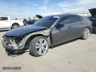 2022 Acura TLX w/Technology Package with VIN 19UUB5F49NA003842, listed as a Copart auction lot 48434715 with 18,326 mi miles and Salvage Title. Bid and sale history available at carsss.com. Image 1.