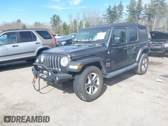 2018 Jeep Wrangler Unlimited Sahara with VIN 1C4HJXEG0JW246110, listed as a IAAI auction lot 41826662 with 65,236 mi miles. Bid and sale history available at carsss.com. Image 17.