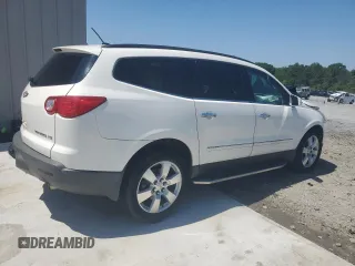2012 Chevrolet Traverse LTZ z VIN 1GNKRLED5CJ233616, wystawiony jako Copart lot #52309145 z przebiegiem Nie podano mil oraz Szkoda całkowita • Salvage title. Historia ofert i sprzedaży dostępna na DreamBid. Obrazek 3.