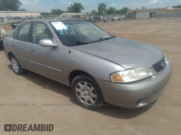 2001 Nissan Sentra GXE z VIN 3N1CB51D61L500385, wystawiony jako IAAI lot #28091277 z przebiegiem 172 807 mil mil oraz . Historia ofert i sprzedaży dostępna na DreamBid. Obrazek 1.