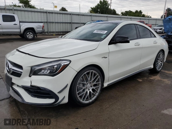 2018 Mercedes-Benz CLA with VIN WDDSJ5CB4JN552692, listed as a Copart auction lot 70020544 with 63,088 mi miles and Salvage Title. Bid and sale history available at carsss.com. Image 1.