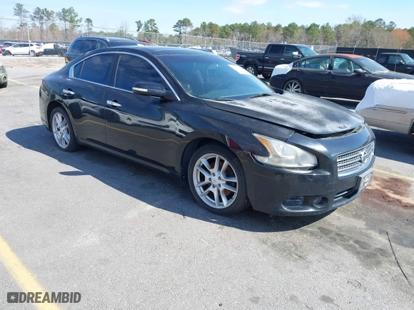 2010 Nissan Maxima 3.5 SV w/Premium Pkg with VIN 1N4AA5AP7AC864706, listed as a IAAI auction lot 41790785 with 199,205 mi miles. Bid and sale history available at carsss.com. Image 1.