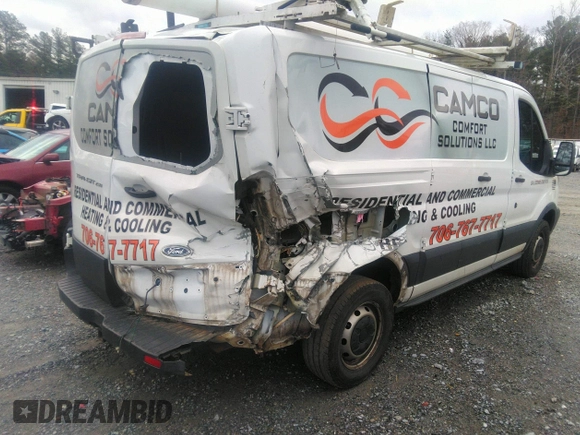 2016 Ford Transit Cargo with VIN 1FTYR1ZM7GKA14464, listed as a IAAI auction lot 41230405 with 120,604 mi miles and . Bid and sale history available at DreamBid. Image 4.