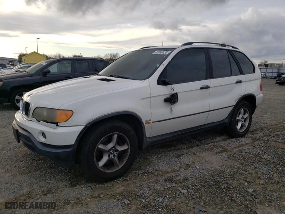 2003 BMW X5 3.0i with VIN 5UXFA53543LV85162, listed as a Copart auction lot 48049435 with 165,260 mi miles and Salvage Title. Bid and sale history available at carsss.com. Image 1.