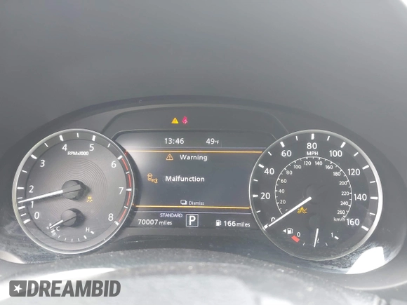 2019 Infiniti QX50 LUXE with VIN 3PCAJ5M16KF116521, listed as a IAAI auction lot 41793978 with 70,007 mi miles. Bid and sale history available at carsss.com. Image 7.