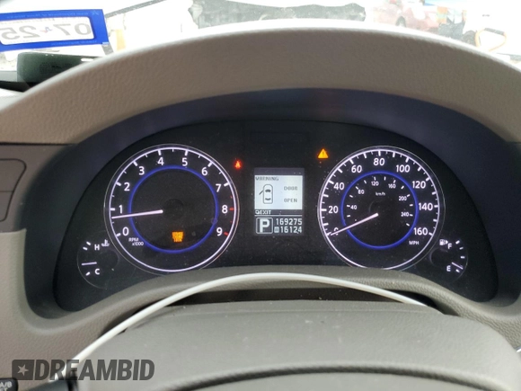 2013 Infiniti G37 Journey with VIN JN1CV6AP0DM714466, listed as a Copart auction lot 54339675 with 169,275 mi miles and Salvage Title. Bid and sale history available at DreamBid. Image 9.
