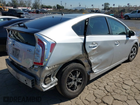 2014 Toyota Prius Four with VIN JTDKN3DU0E0377850, listed as a IAAI auction lot 41686080 with 158,856 mi miles. Bid and sale history available at carsss.com. Image 4.