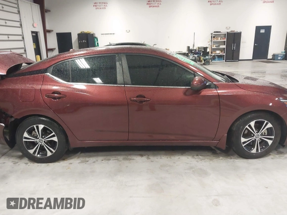 2021 Nissan Sentra SV with VIN 3N1AB8CV6MY229317, listed as a IAAI auction lot 41744814 with 92,771 mi miles. Bid and sale history available at carsss.com. Image 13.