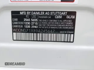 2009 Mercedes-Benz S-Class 5.5L V8 with VIN WDDNG71X89A245647, listed as a IAAI auction lot 41991864 with 81,766 mi miles. Bid and sale history available at carsss.com. Image 9.