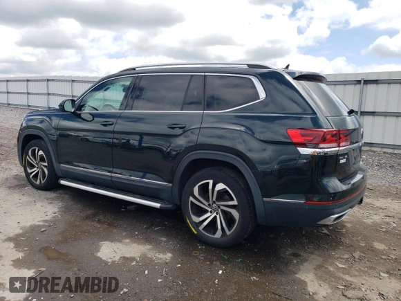 2021 Volkswagen Atlas SEL Premium with VIN 1V2TR2CA8MC516807, listed as a Copart auction lot 56819505 with 65,111 mi miles and Salvage title. Bid and sale history available at DreamBid. Image 2.