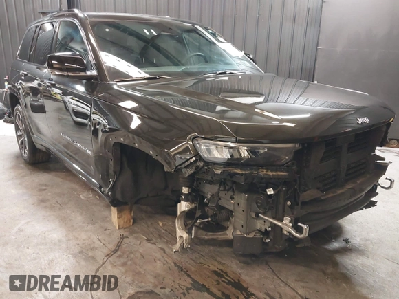 2023 Jeep Grand Cherokee Overland with VIN 1C4RJHDG0P8701157, listed as a IAAI auction lot 42080201 with 24,709 mi miles and . Bid and sale history available at DreamBid. Image 6.