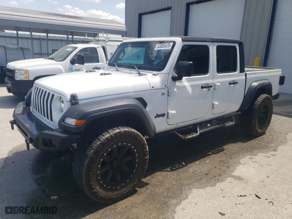 2020 Jeep Gladiator Altitude with VIN 1C6HJTAG3LL195356, listed as a Copart auction lot 53855425 with 86,849 mi miles and Salvage Title. Bid and sale history available at carsss.com. Image 1.