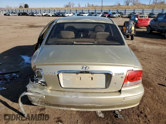 2003 Hyundai Sonata GLS with VIN KMHWF35H33A874765, listed as a Copart auction lot 43804495 with 168,242 mi miles and Salvage Title. Bid and sale history available at carsss.com. Image 6.