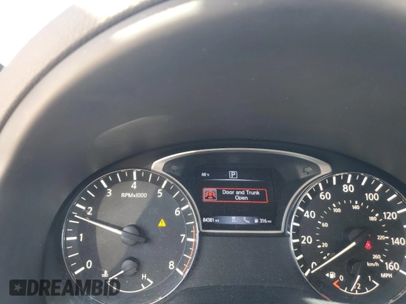 2017 Nissan Altima SV with VIN 1N4AL3AP1HC475424, listed as a Copart auction lot 52904135 with 84,381 mi miles and Salvage Title. Bid and sale history available at carsss.com. Image 9.