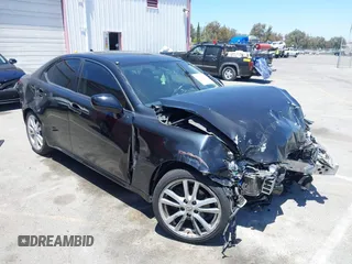 2007 Lexus IS 250 with VIN JTHBK262972034037, listed as a IAAI auction lot 42690933 with 160,876 mi miles and . Bid and sale history available at DreamBid. Image 1.