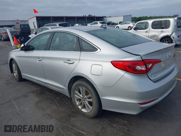 2016 Hyundai Sonata SE with VIN 5NPE24AF9GH355823, listed as a IAAI auction lot 42081692 with 156,394 mi miles and . Bid and sale history available at carsss.com. Image 3.