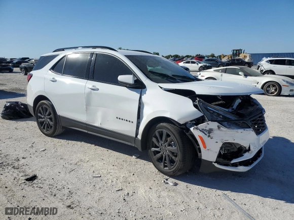 2024 Chevrolet Equinox RS with VIN 3GNAXMEGXRS140437, listed as a Copart auction lot 48734325 with 22,181 mi miles and Non Repairable. Bid and sale history available at carsss.com. Image 4.