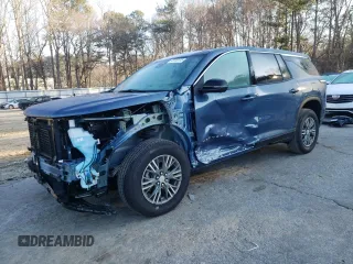 2024 Chevrolet Traverse FWD LS with VIN 1GNEREKS6RJ168327, listed as a Copart auction lot 46338135 with 11,017 mi miles and Salvage title. Bid and sale history available at DreamBid. Image 1.