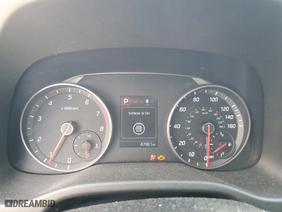 2018 Hyundai Elantra Sport with VIN KMHD04LB9JU637187, listed as a Copart auction lot 43939845 with 47,961 mi miles and Salvage Title. Bid and sale history available at carsss.com. Image 9.