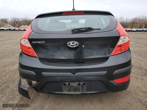 2017 Hyundai Accent SE with VIN KMHCT5AE0HU335349, listed as a Copart auction lot 51677435 with 129,831 mi miles and Salvage Title. Bid and sale history available at carsss.com. Image 6.