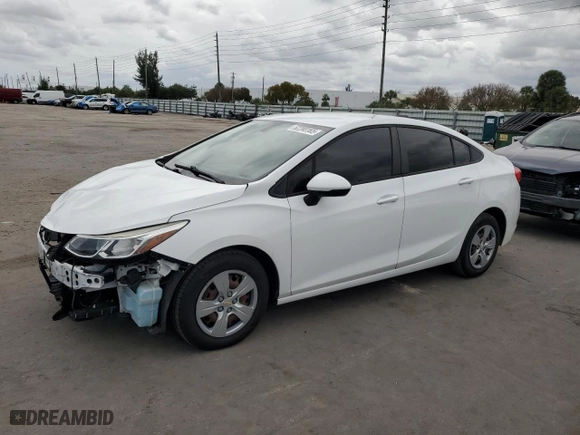 2018 Chevrolet Cruze LS with VIN 1G1BC5SM2J7170469, listed as a Copart auction lot 52280165 with 75,877 mi miles and Salvage Title. Bid and sale history available at carsss.com. Image 1.