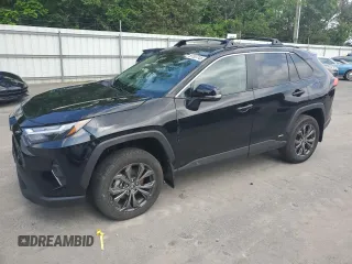 2024 Toyota RAV4 Hybrid XLE Premium z VIN 2T3B6RFV3RW053752, wystawiony jako Copart lot #59369745 z przebiegiem 8 356 mil mil oraz Szkoda całkowita • Salvage title. Historia ofert i sprzedaży dostępna na DreamBid. Obrazek 1.