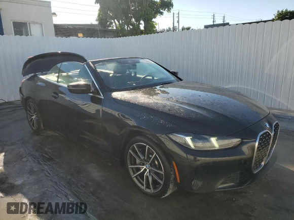 2025 BMW 4 Series 430i with VIN WBA33DB08SCS19960, listed as a Copart auction lot 46817155 with 20,108 mi miles and Clean Title. Bid and sale history available at carsss.com. Image 4.
